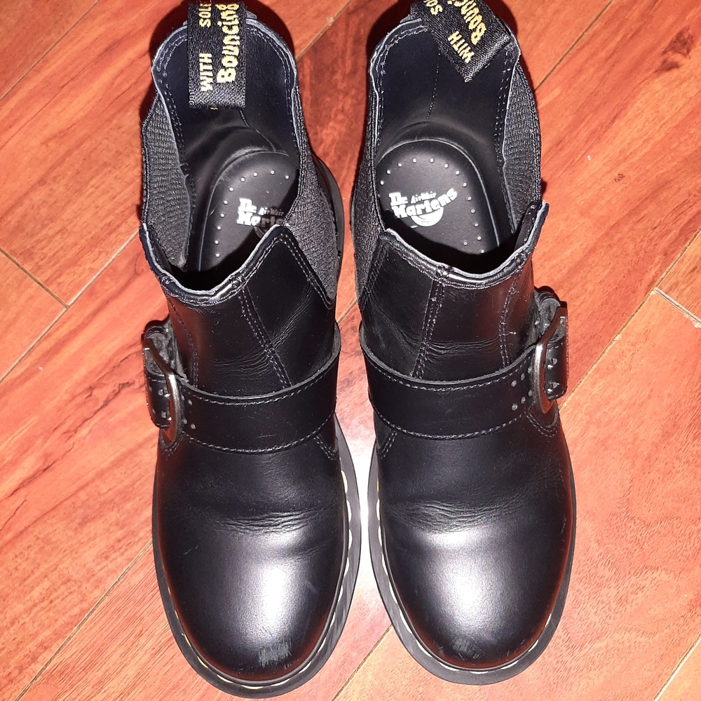 Dr. Martins Chelsea Buckle Boot